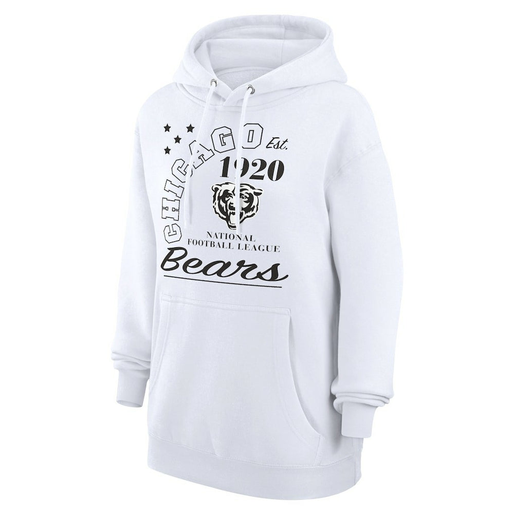 Chicago Bears Starter Unisex Arch Team Fleece Pullover Hoodie - White - NFL