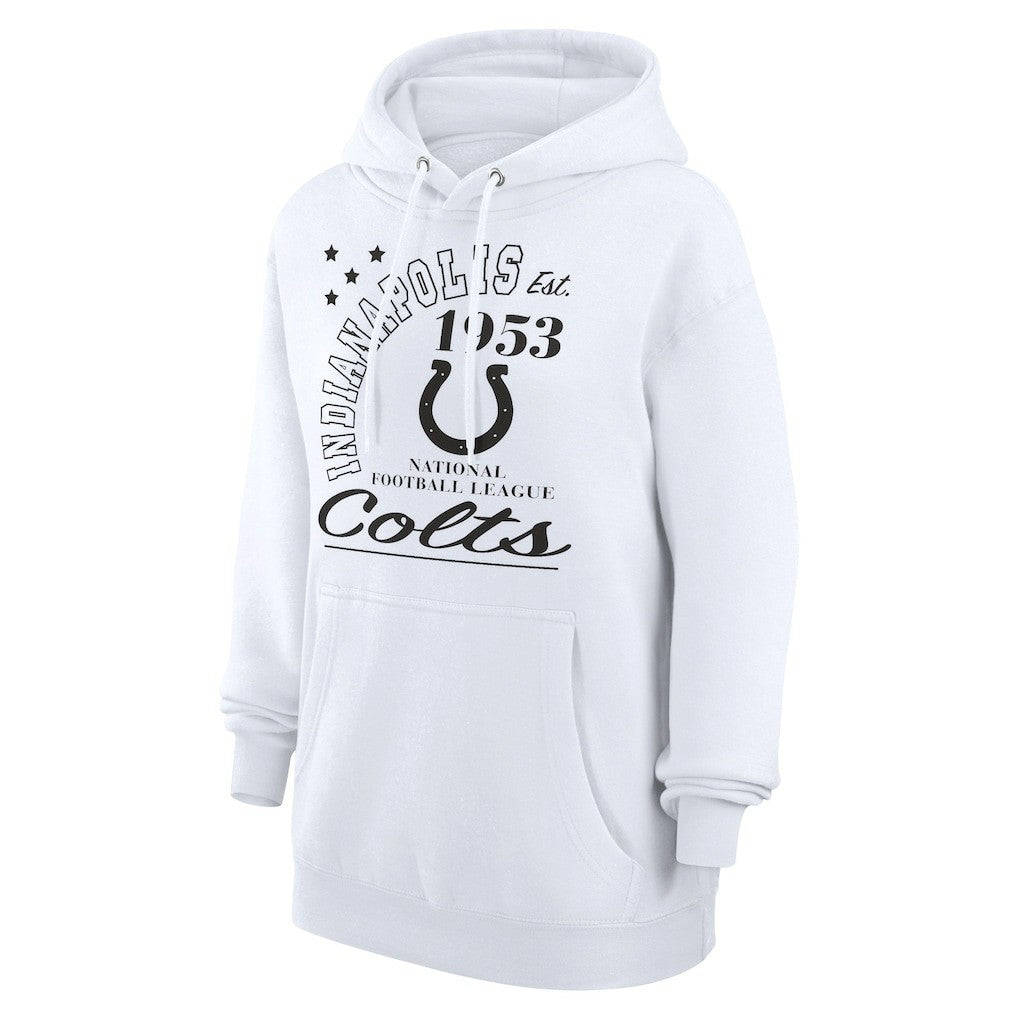 Indianapolis Colts Starter Unisex Arch Team Fleece Pullover Hoodie - White - NFL