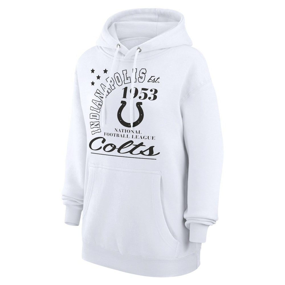 Indianapolis Colts Starter Unisex Arch Team Fleece Pullover Hoodie - White - NFL