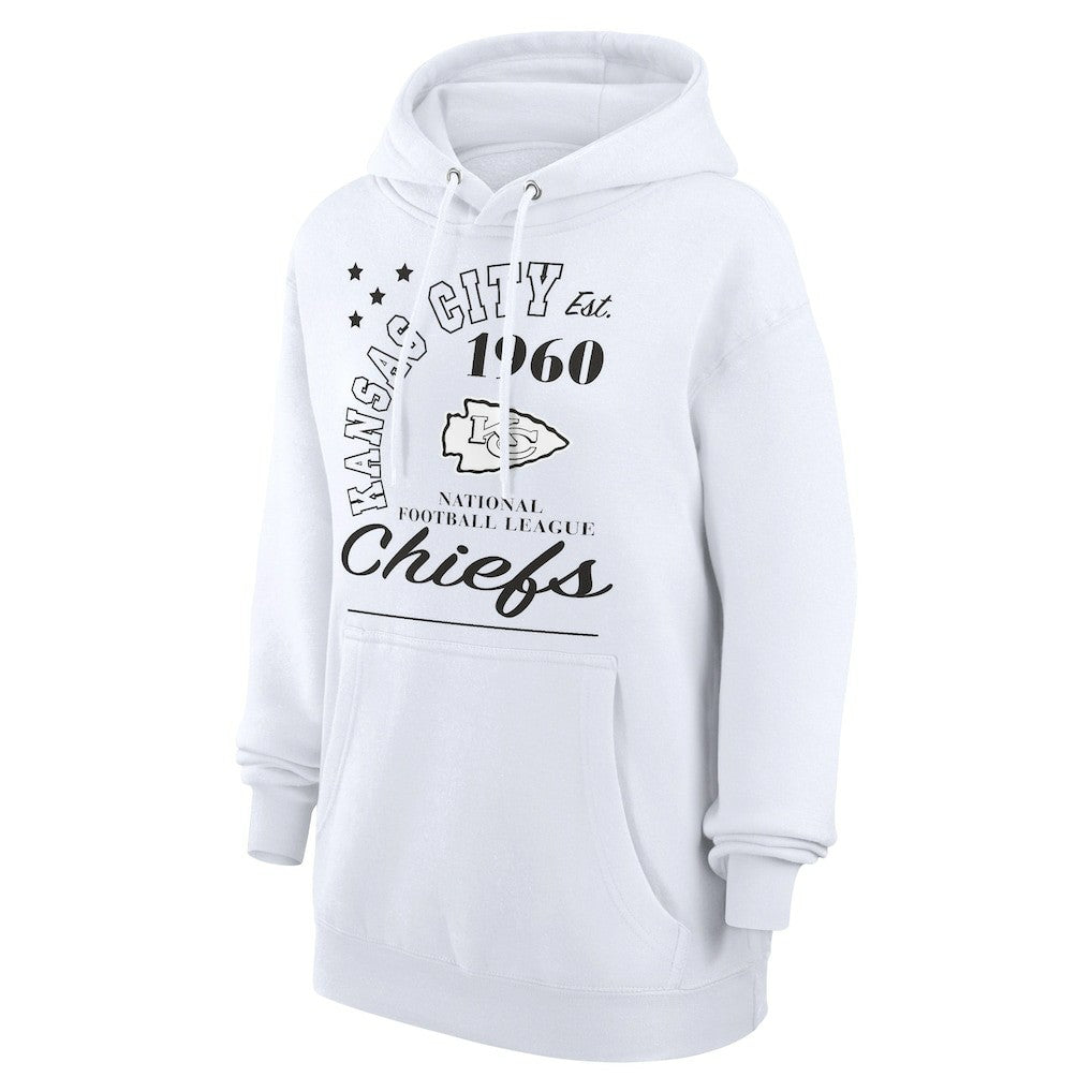 Kansas City Chiefs Starter Unisex Arch Team Fleece Pullover Hoodie - White - NFL