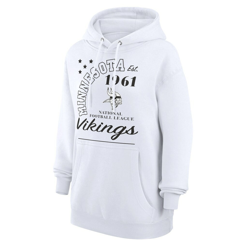 Minnesota Vikings Starter Unisex Arch Team Fleece Pullover Hoodie - White - NFL