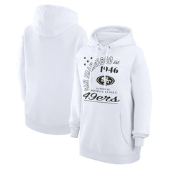 San Francisco 49ers Starter Unisex Arch Team Fleece Pullover Hoodie - White - NFL