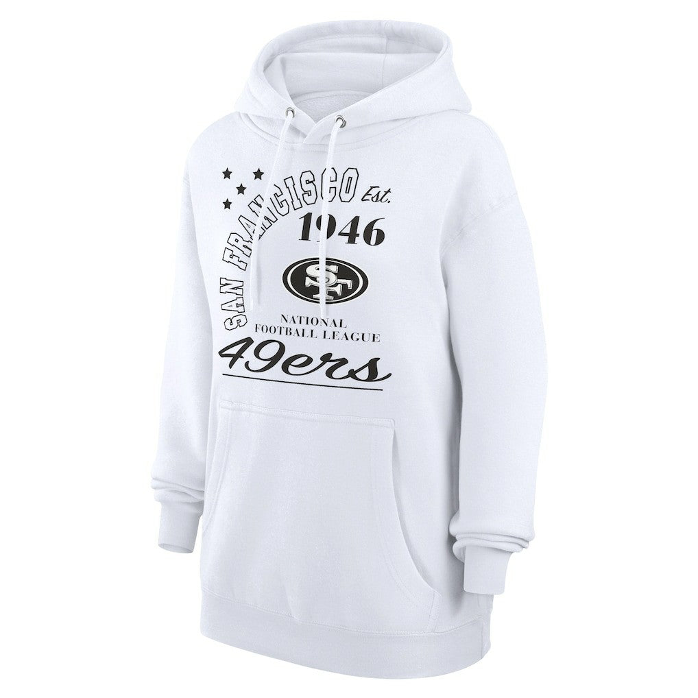 San Francisco 49ers Starter Unisex Arch Team Fleece Pullover Hoodie - White - NFL