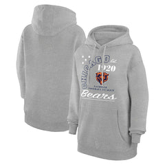 Chicago Bears Starter Unisex Arch Team Fleece Pullover Hoodie - Heather Gray - NFL