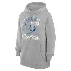 Indianapolis Colts Starter Unisex Arch Team Fleece Pullover Hoodie - Heather Gray - NFL
