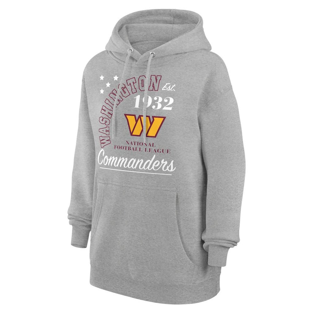Washington Commanders Starter Unisex Arch Team Fleece Pullover Hoodie - Heather Gray - NFL