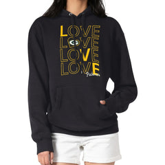 Green Bay Packers G-III 4Her by Carl Banks Women's Love Graphic Pullover Hoodie - Black - NFL