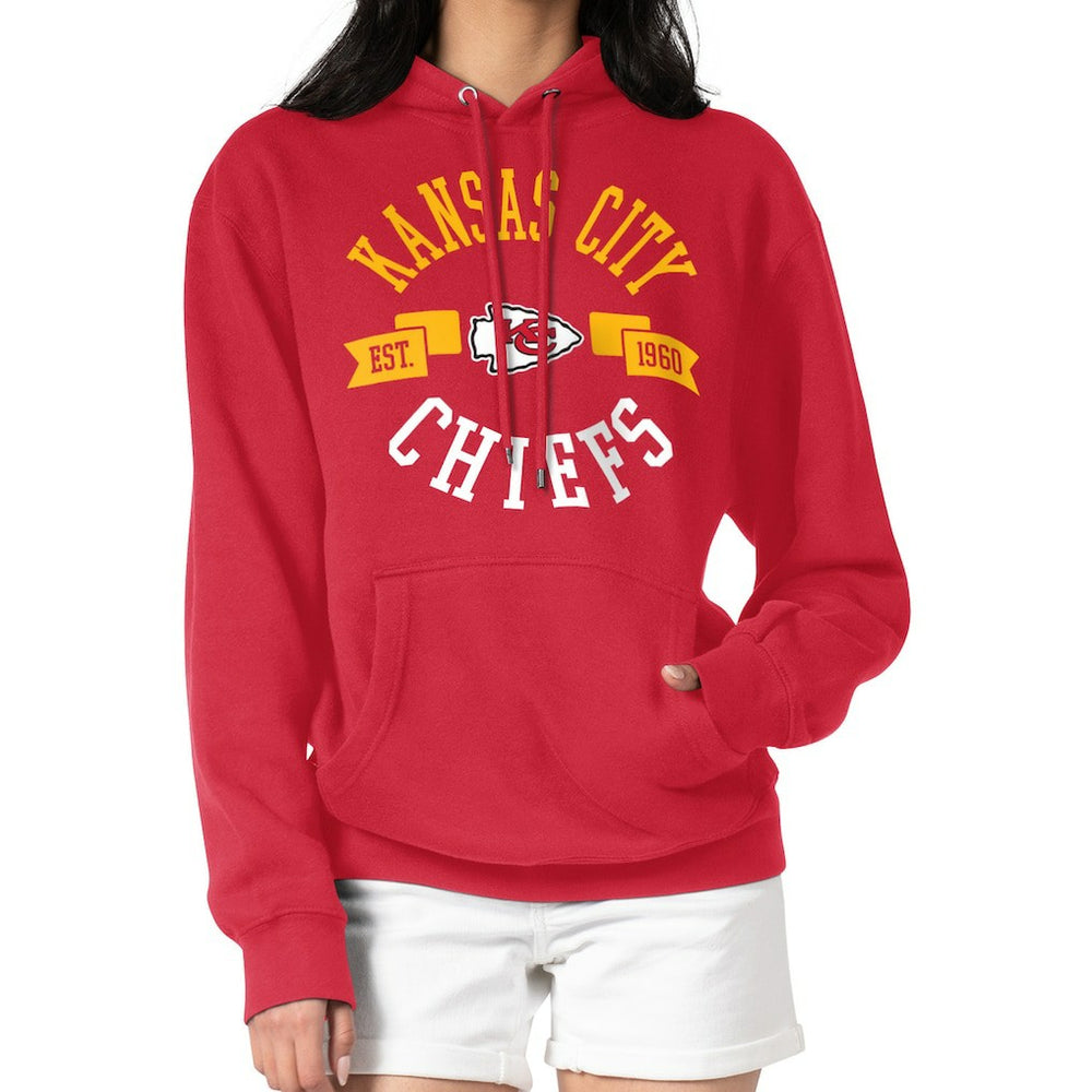 Kansas City Chiefs G-III 4Her by Carl Banks Women's City Graphic Team Fleece Pullover Hoodie - Red - NFL