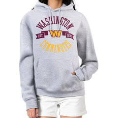 Washington Commanders G-III 4Her by Carl Banks Women's City Graphic Team Fleece Pullover Hoodie - Heather Gray - NFL