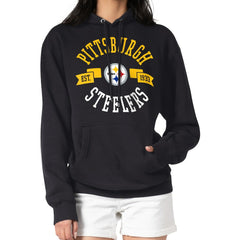 Pittsburgh Steelers G-III 4Her by Carl Banks Women's City Graphic Team Fleece Pullover Hoodie - Black - NFL