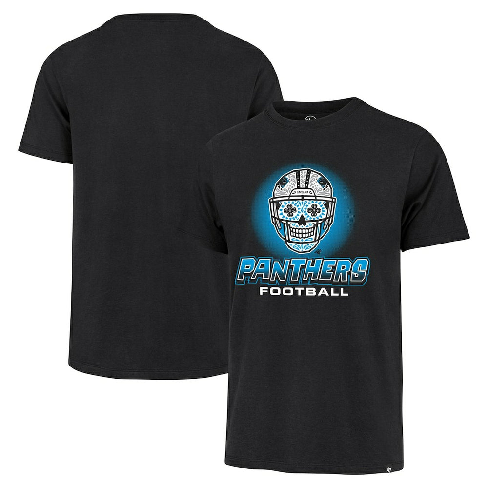 Carolina Panthers '47 Sugar Skull T-Shirt - Black - 47 brand