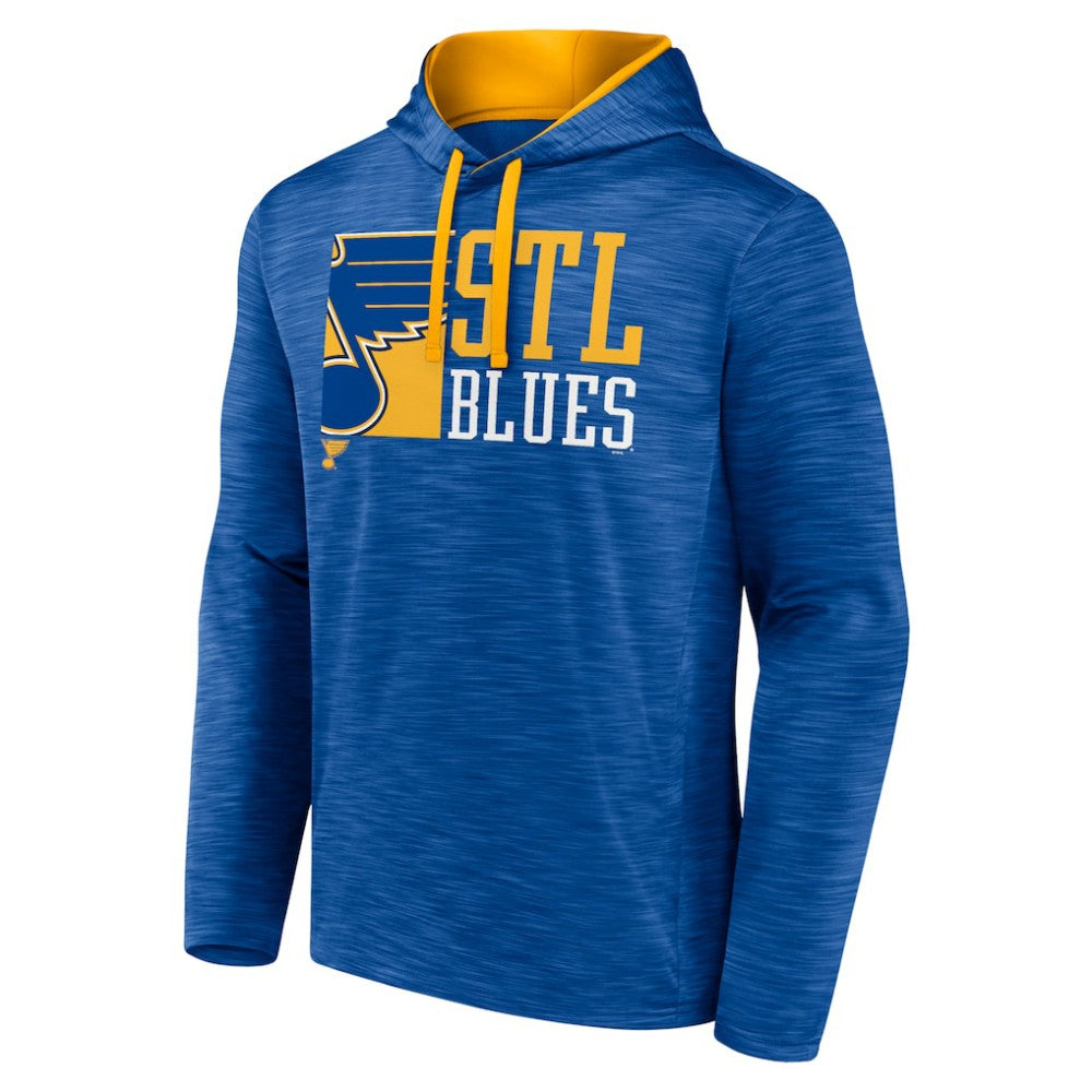 St. Louis Blues Fanatics Never Quit Pullover Hoodie - Blue | Fanatics near me
