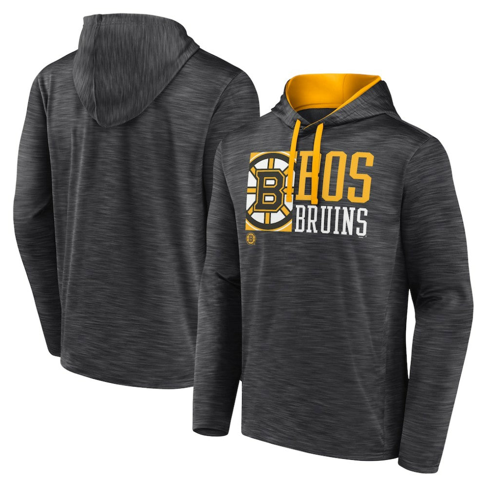 Boston Bruins Fanatics Never Quit Pullover Hoodie - Charcoal | Fanatics on sale