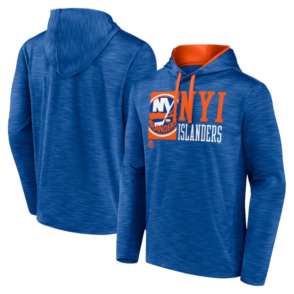 New York Islanders Fanatics Never Quit Pullover Hoodie - Royal | Fanatics discount
