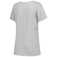 Las Vegas Raiders Women's Plus Size Arch Over Logo T-Shirt - Heather Gray - Fanatics