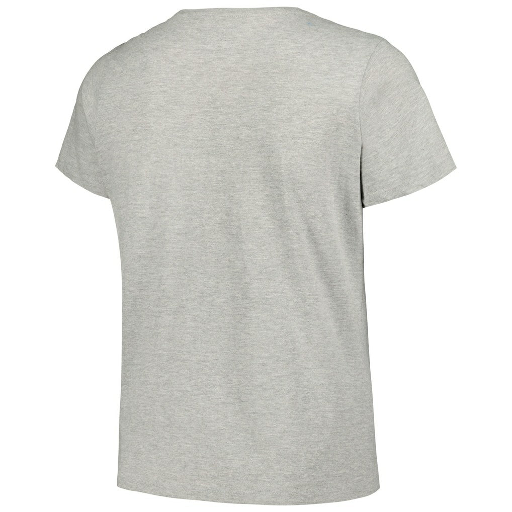 New Orleans Saints Women's Plus Size Arch Over Logo T-Shirt - Heather Gray - Fanatics