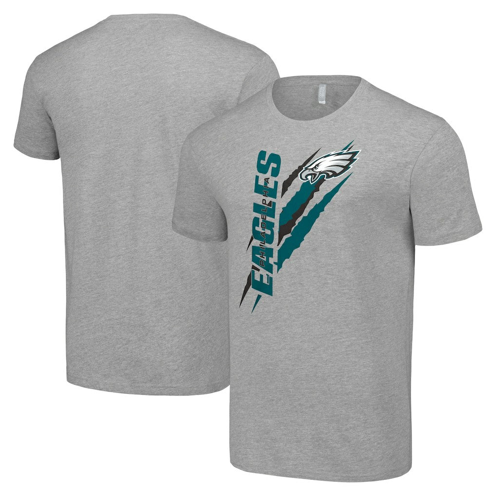 Philadelphia Eagles Starter Color Scratch T-Shirt - Heather Gray - NFL