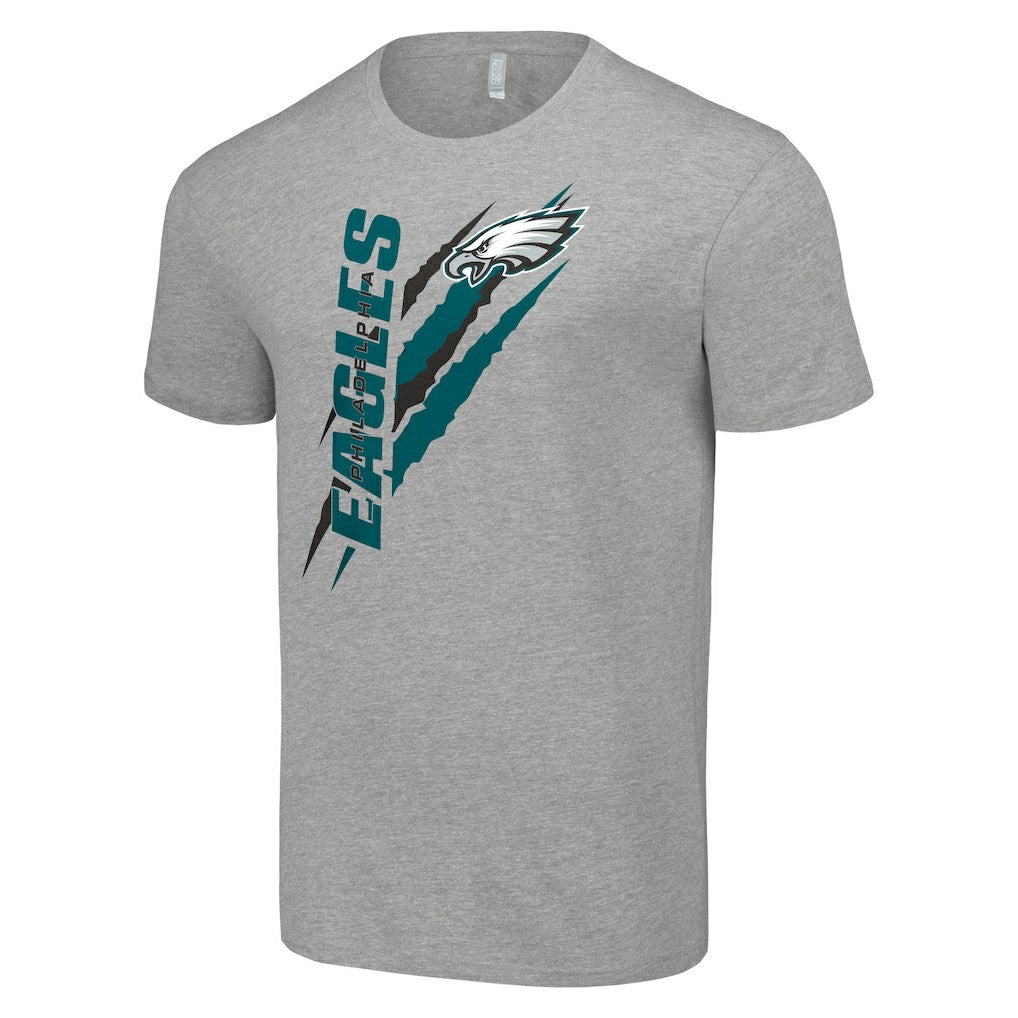 Philadelphia Eagles Starter Color Scratch T-Shirt - Heather Gray - NFL
