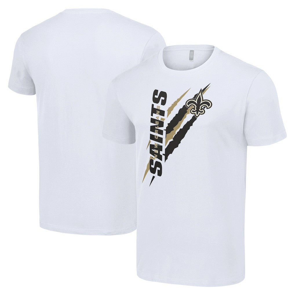 New Orleans Saints Starter Color Scratch T-Shirt - White - NFL
