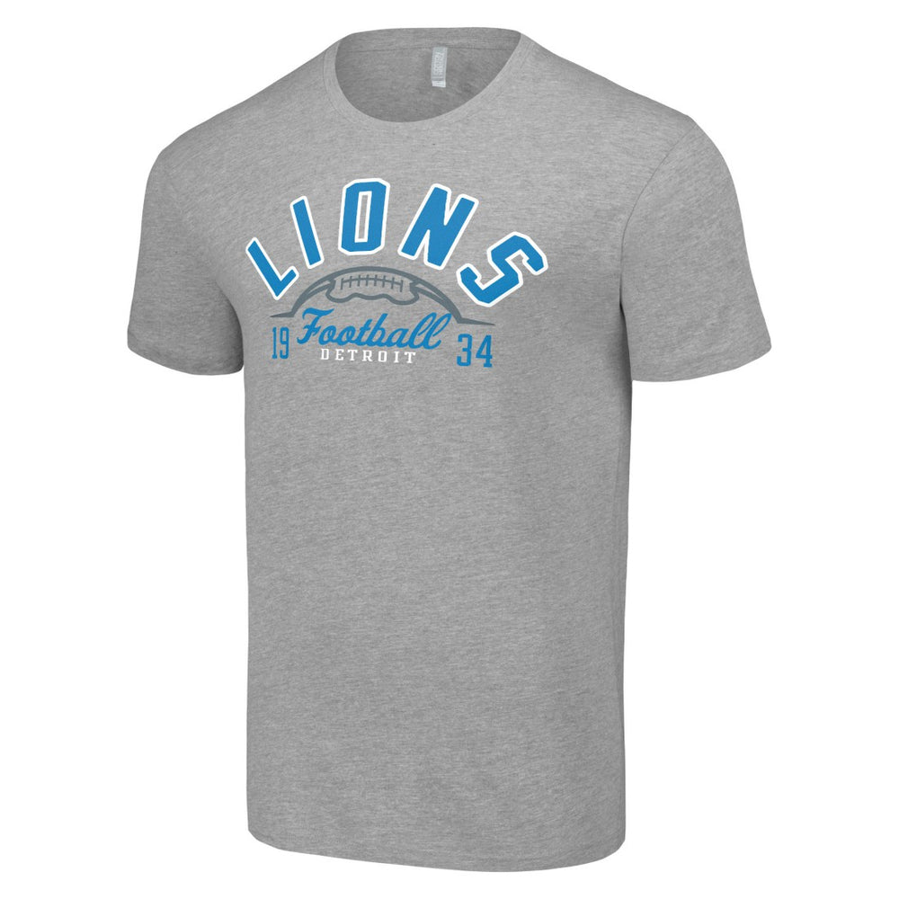 Detroit Lions Starter Half Ball Team T-Shirt - Heather Gray - NFL