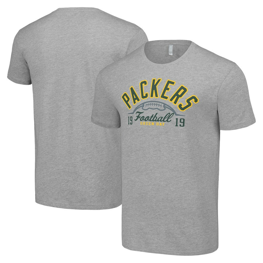 Green Bay Packers Starter Half Ball Team T-Shirt - Heather Gray - NFL