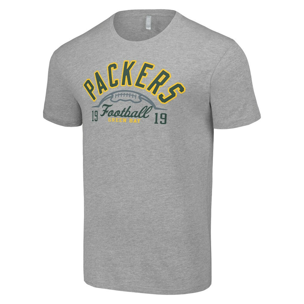 Green Bay Packers Starter Half Ball Team T-Shirt - Heather Gray - NFL
