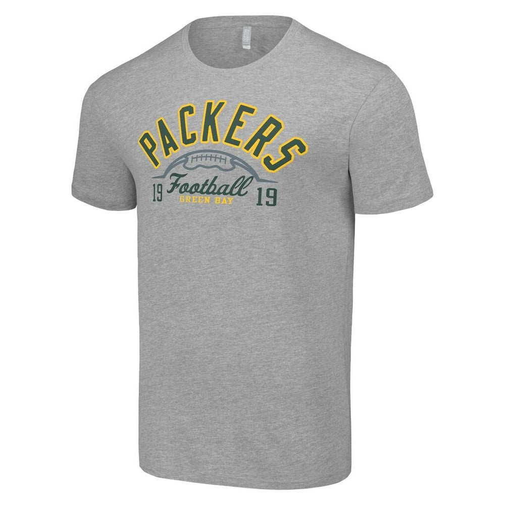 Green Bay Packers Starter Half Ball Team T-Shirt - Heather Gray - NFL