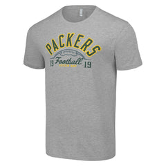Green Bay Packers Starter Half Ball Team T-Shirt - Heather Gray - NFL