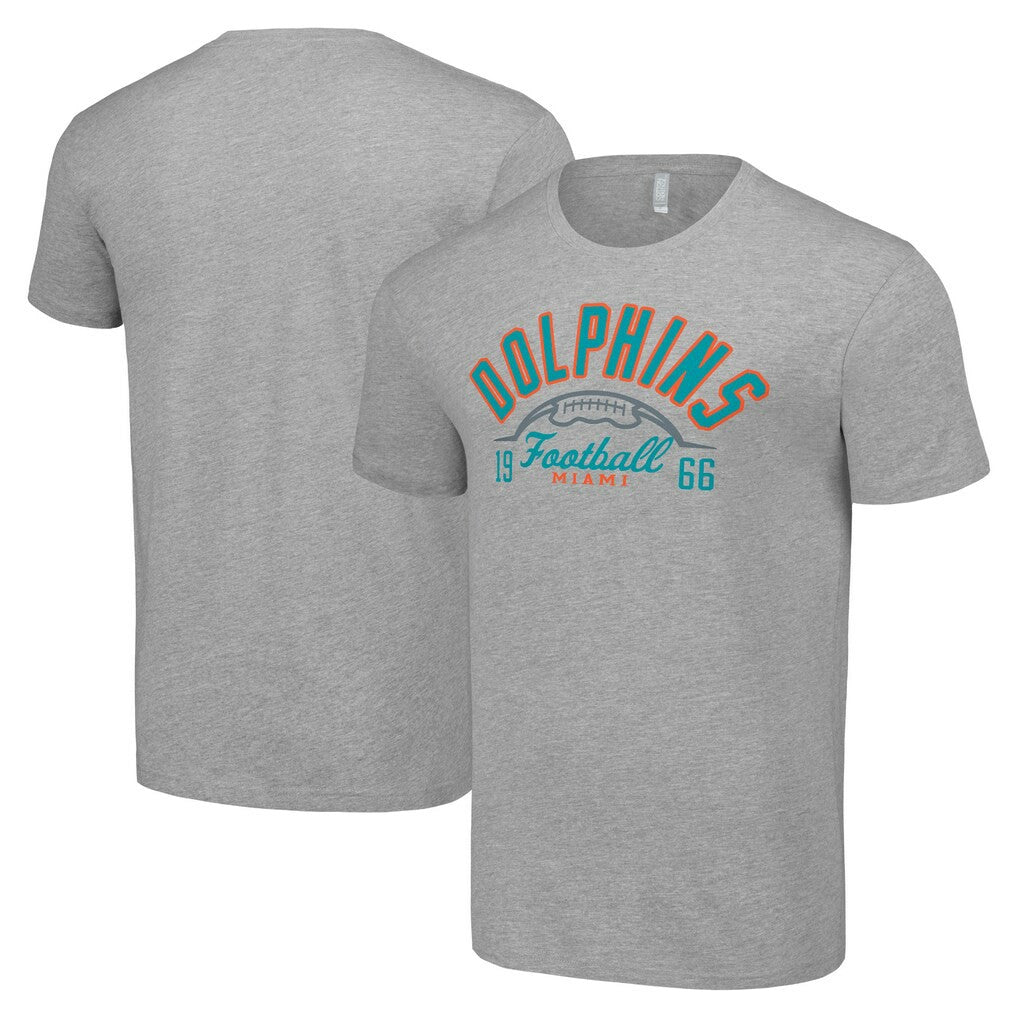 Miami Dolphins Starter Half Ball Team T-Shirt - Heather Gray - NFL