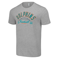 Miami Dolphins Starter Half Ball Team T-Shirt - Heather Gray - NFL
