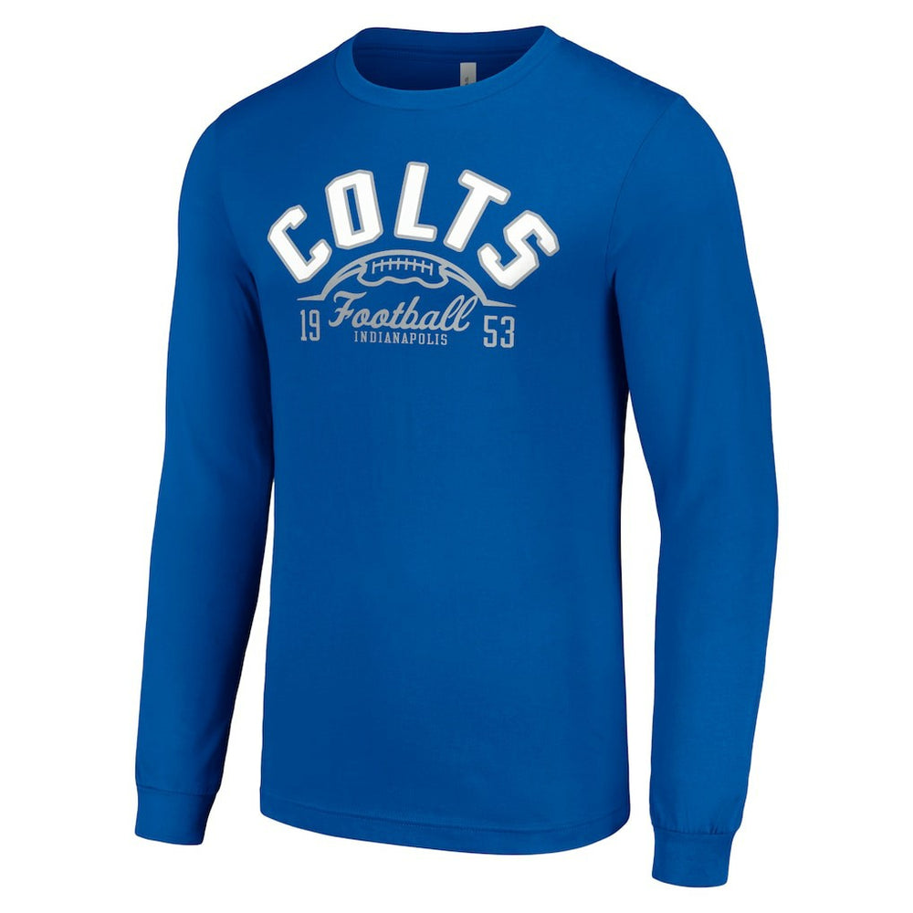 Indianapolis Colts Starter Half Ball Team Long Sleeve T-Shirt - Royal - NFL