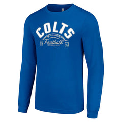 Indianapolis Colts Starter Half Ball Team Long Sleeve T-Shirt - Royal - NFL