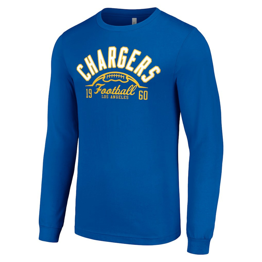 Los Angeles Chargers Starter Half Ball Team Long Sleeve T-Shirt - Royal - NFL