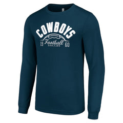 Dallas Cowboys Starter Half Ball Team Long Sleeve T-Shirt - Navy - NFL