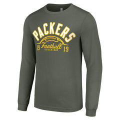 Green Bay Packers Starter Half Ball Team Long Sleeve T-Shirt - Green - NFL