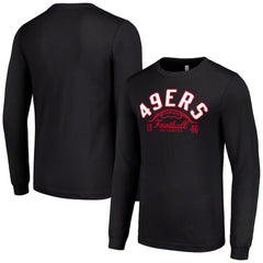 San Francisco 49ers Starter Half Ball Team Long Sleeve T-Shirt - Black - NFL