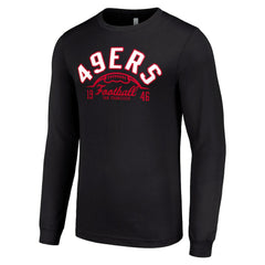 San Francisco 49ers Starter Half Ball Team Long Sleeve T-Shirt - Black - NFL