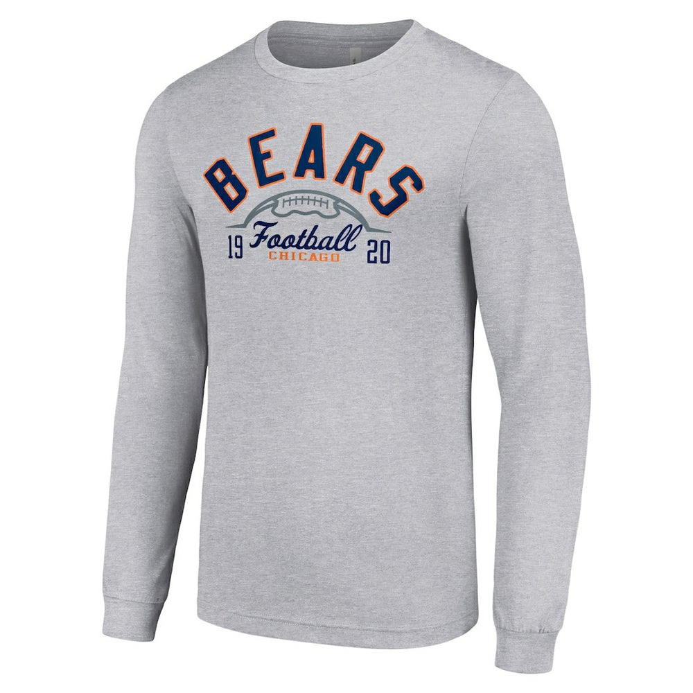 Chicago Bears Starter Half Ball Team Long Sleeve T-Shirt - Heather Gray - NFL