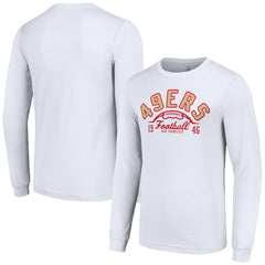 San Francisco 49ers Starter Half Ball Team Long Sleeve T-Shirt - White - NFL