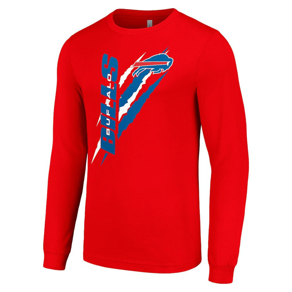 Buffalo Bills Starter Color Scratch Long Sleeve T-Shirt - Red - NFL