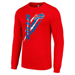 Buffalo Bills Starter Color Scratch Long Sleeve T-Shirt - Red - NFL