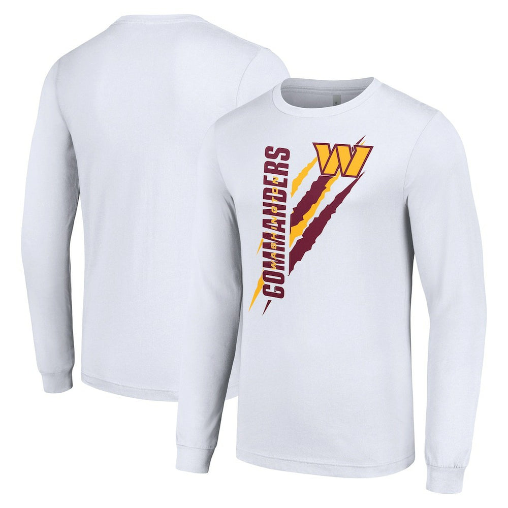 Washington Commanders Starter Color Scratch Long Sleeve T-Shirt - White - NFL