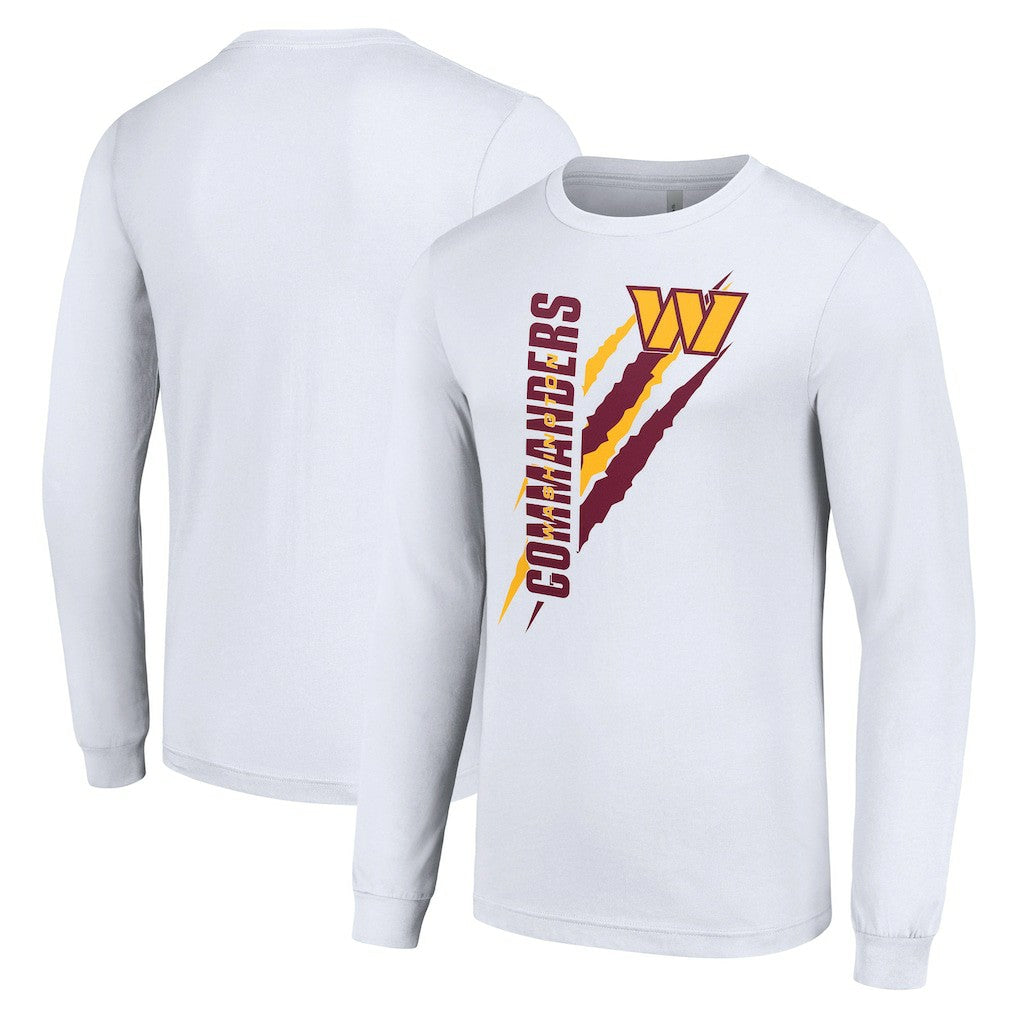 Washington Commanders Starter Color Scratch Long Sleeve T-Shirt - White - NFL