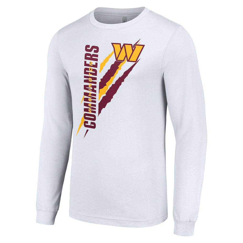 Washington Commanders Starter Color Scratch Long Sleeve T-Shirt - White - NFL