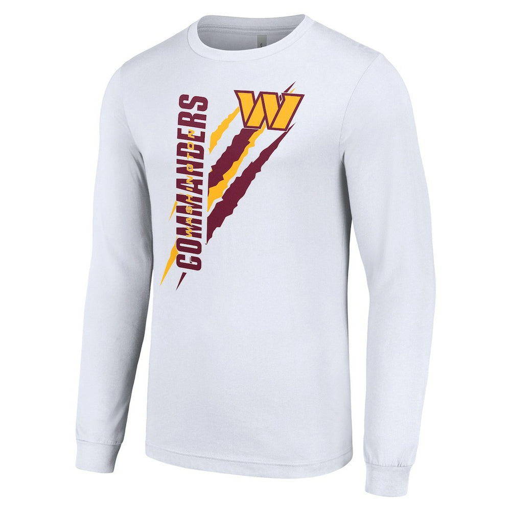Washington Commanders Starter Color Scratch Long Sleeve T-Shirt - White - NFL