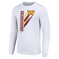 Washington Commanders Starter Color Scratch Long Sleeve T-Shirt - White - NFL