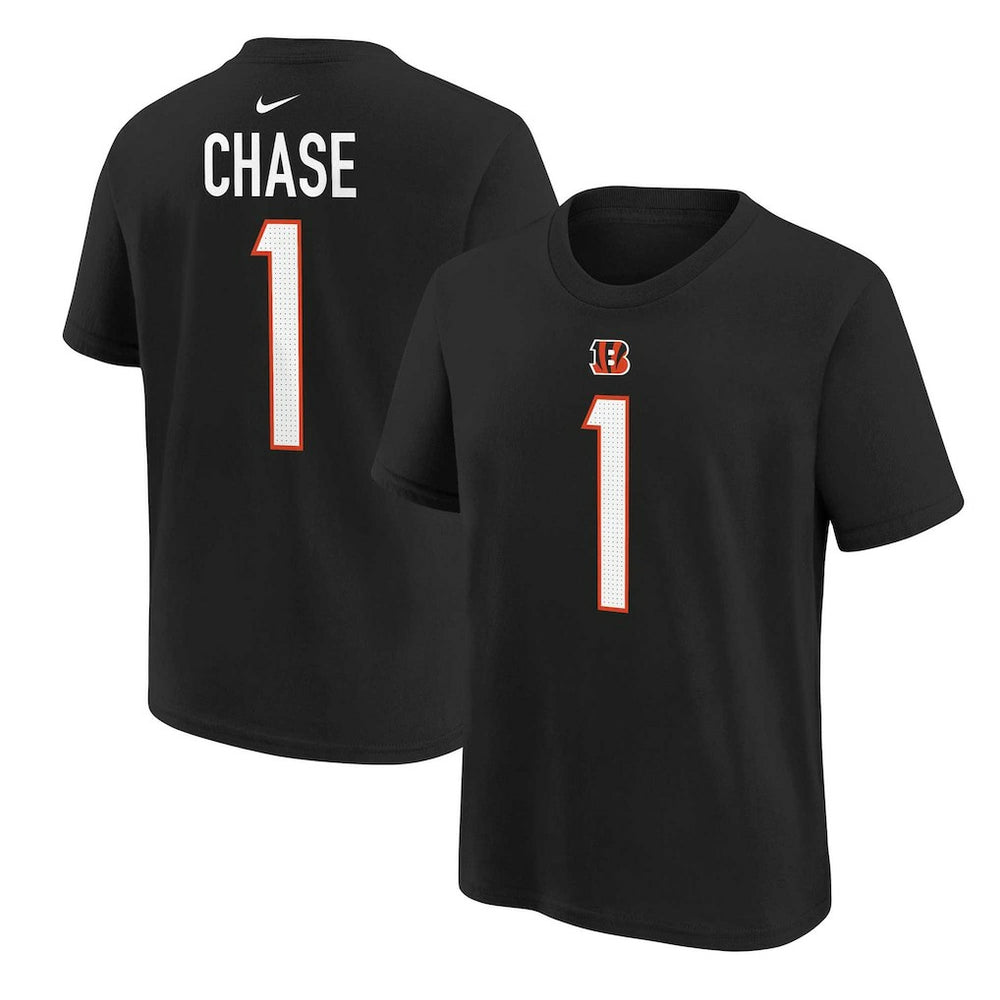 Ja'Marr Chase Cincinnati Bengals Preschool Player Name & Number T-Shirt - Black - Nike