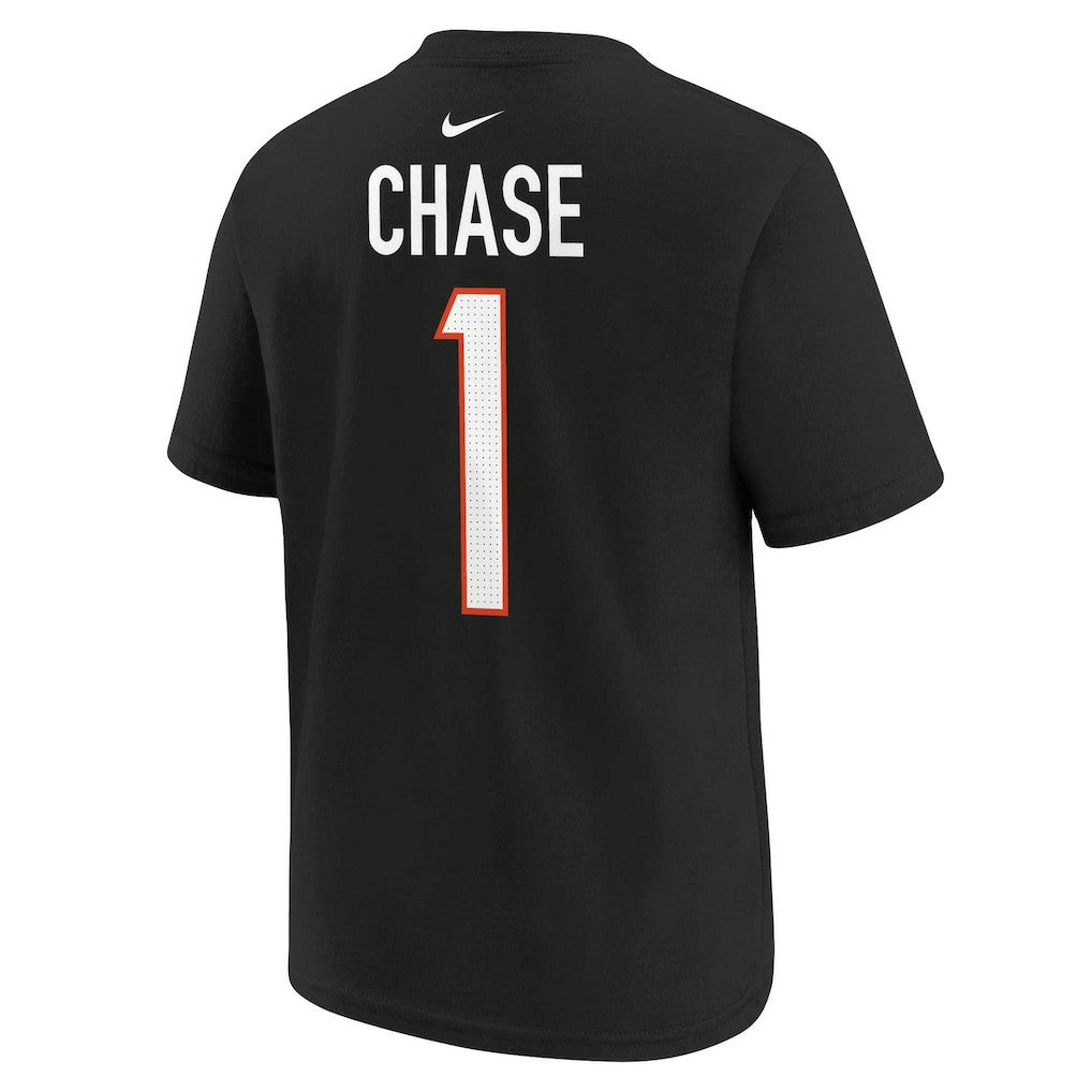 Ja'Marr Chase Cincinnati Bengals Preschool Player Name & Number T-Shirt - Black - Nike
