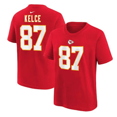 Travis Kelce Kansas City Chiefs Preschool Player Name & Number T-Shirt - Red - Nike