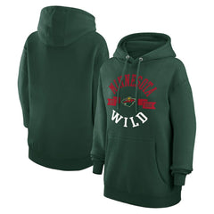 Minnesota Wild G-III 4Her by Carl Banks Women's City Graphic Fleece Pullover Hoodie - Green | NHL discount